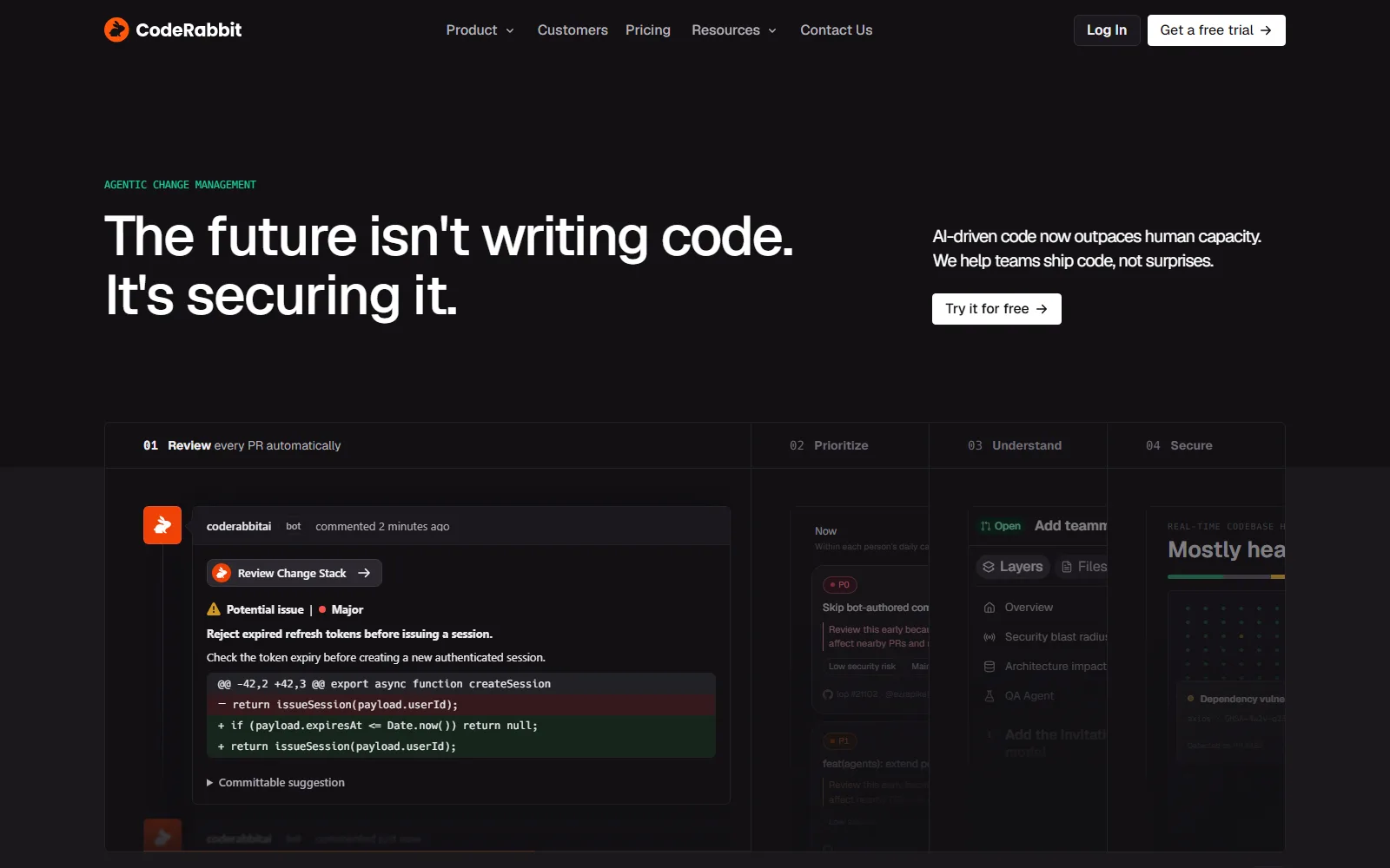 CodeRabbit screenshot 1