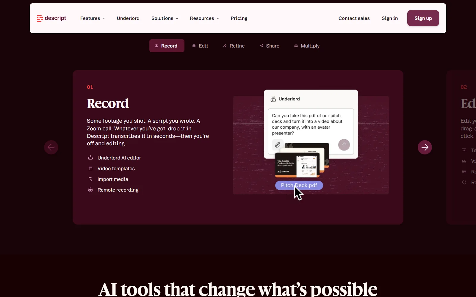 Descript screenshot 6