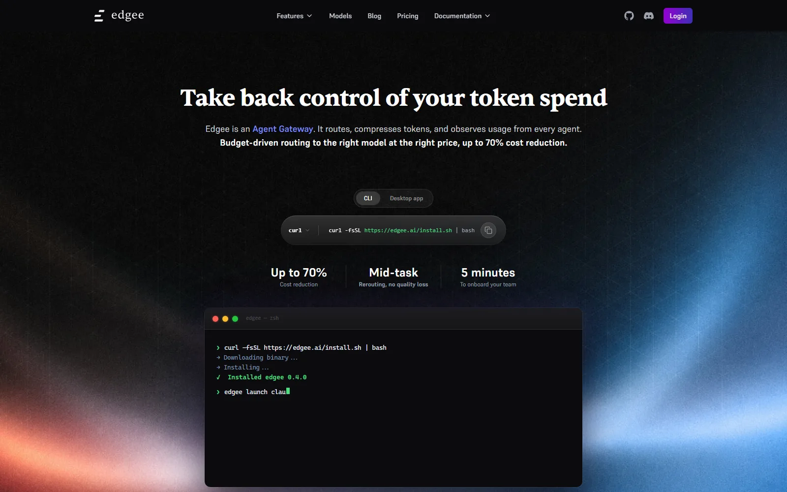 Edgee screenshot 1