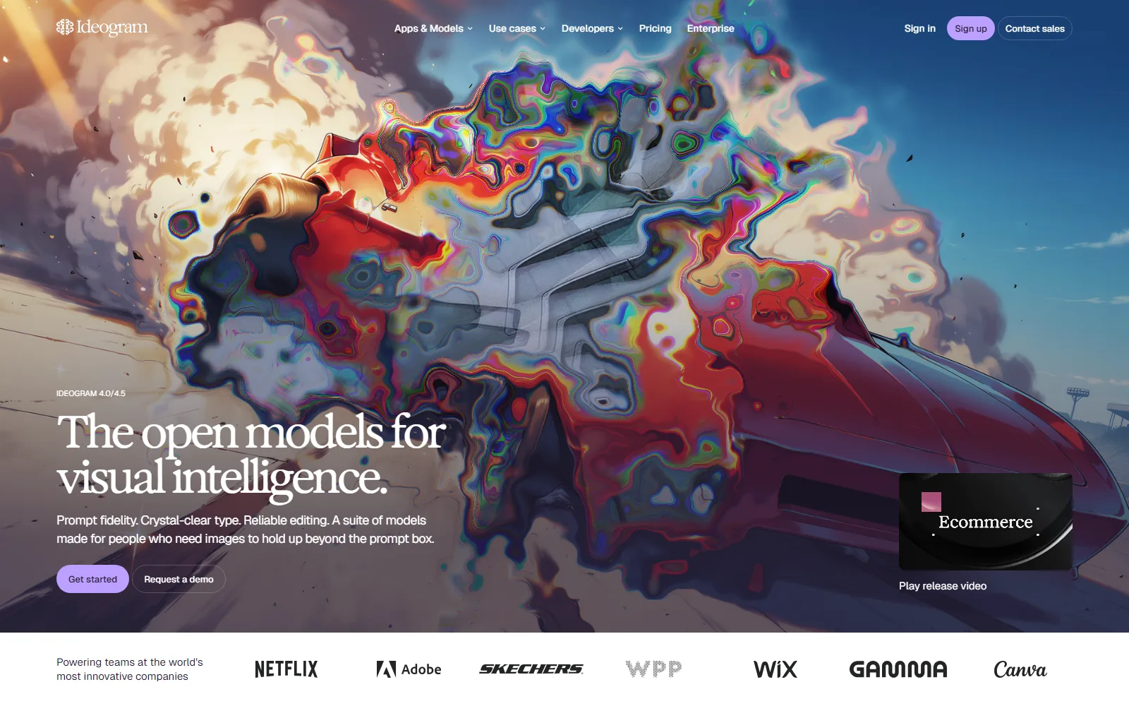 Ideogram homepage