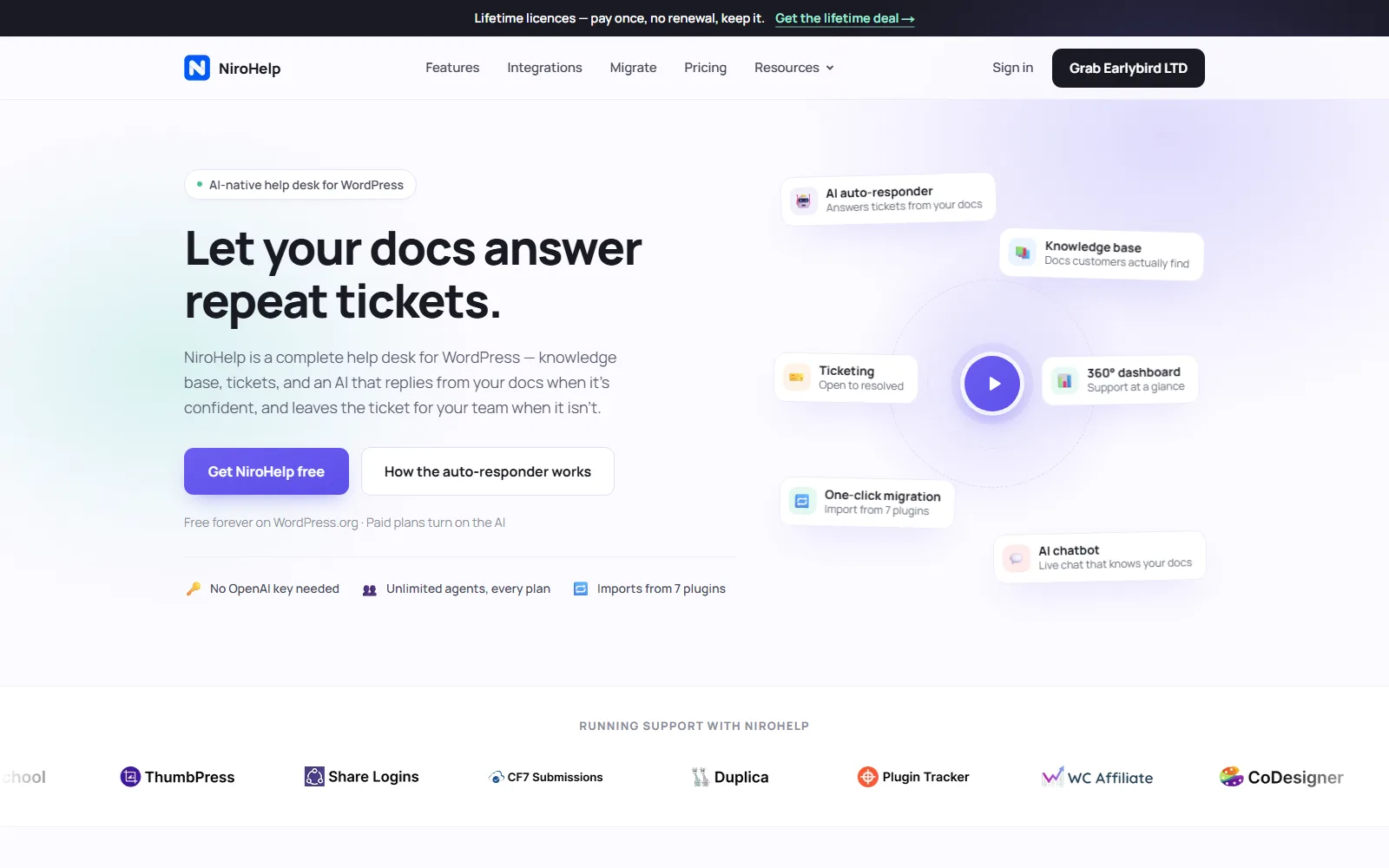 NiroHelp homepage