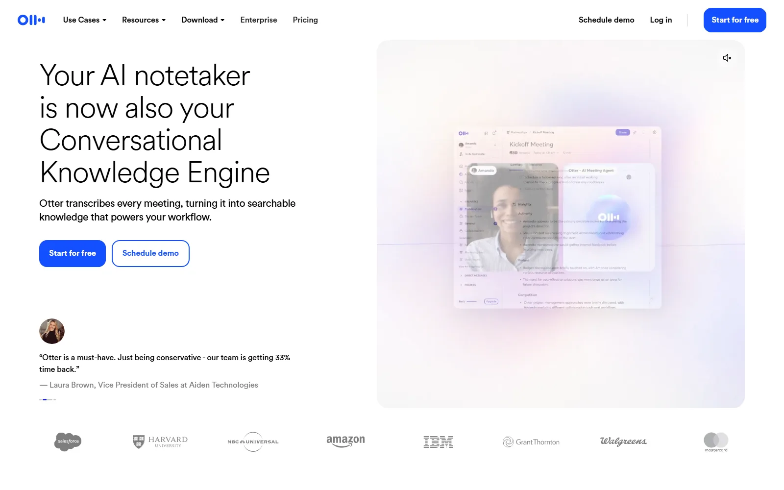 Otter.ai homepage