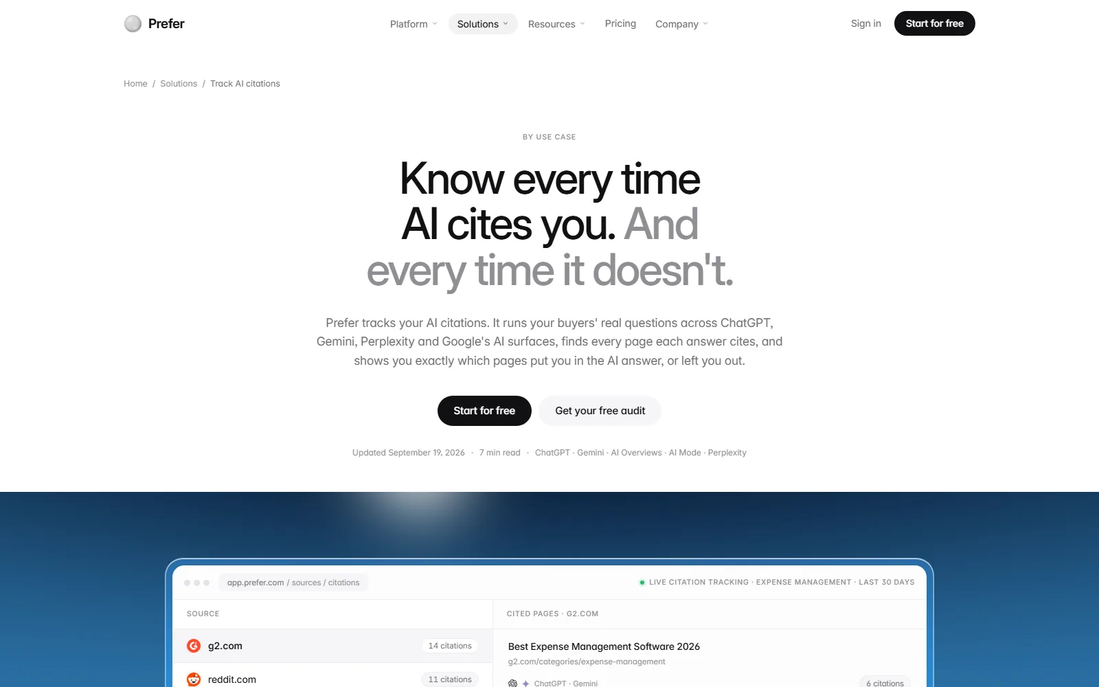 Prefer use cases page