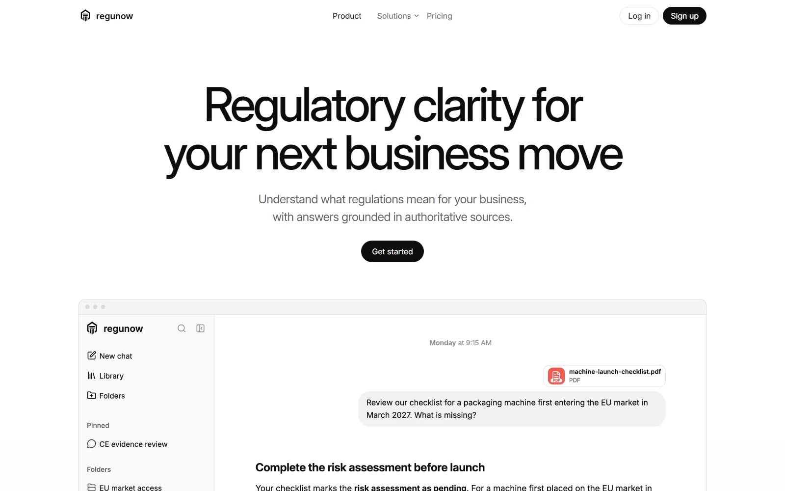 Regunow homepage