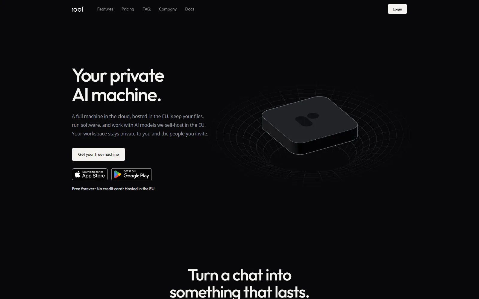Rool homepage