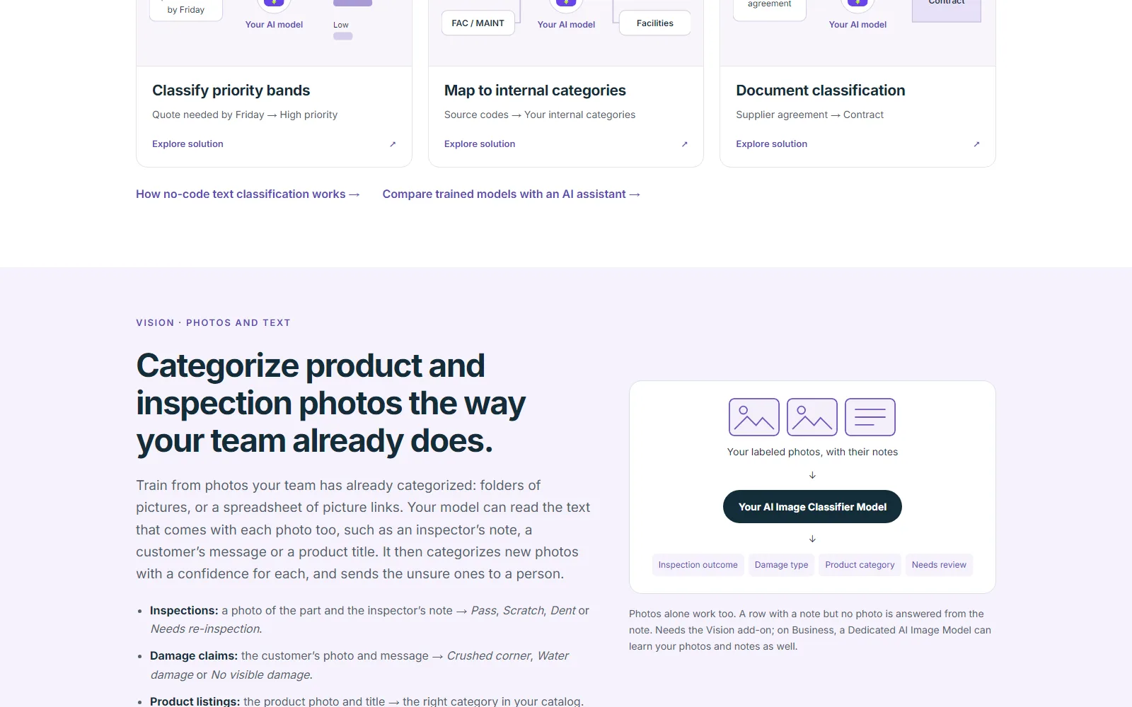StayCharted homepage, further down the page