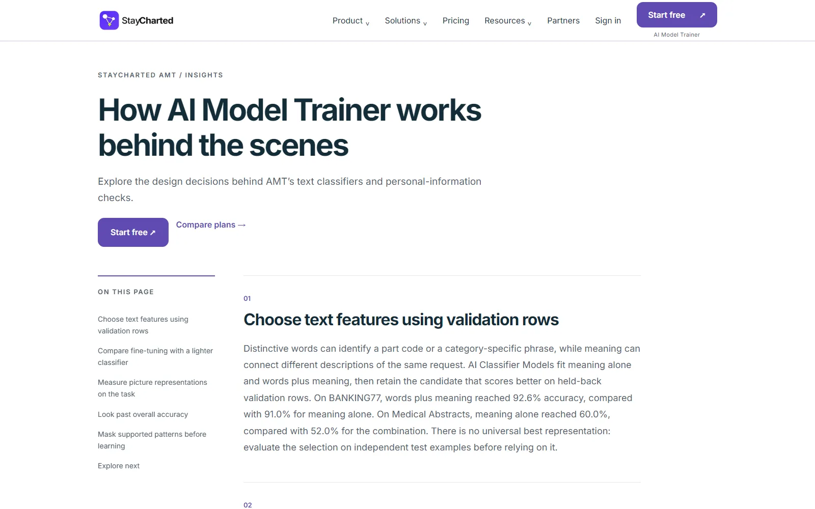 StayCharted “how it works” page