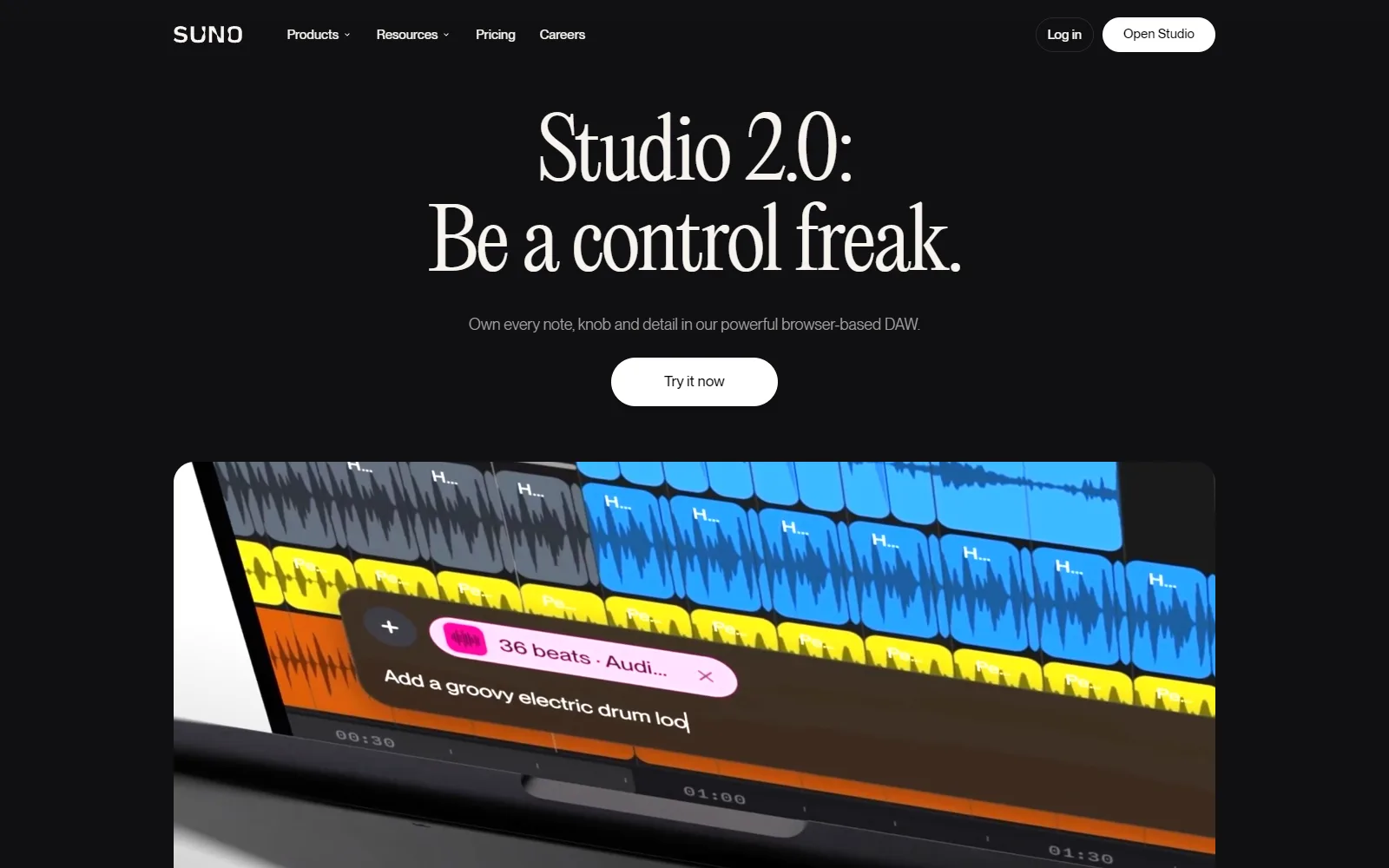 Suno features page