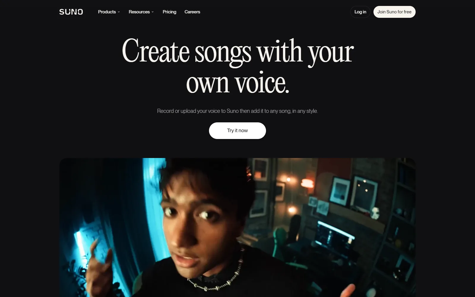 Suno features page