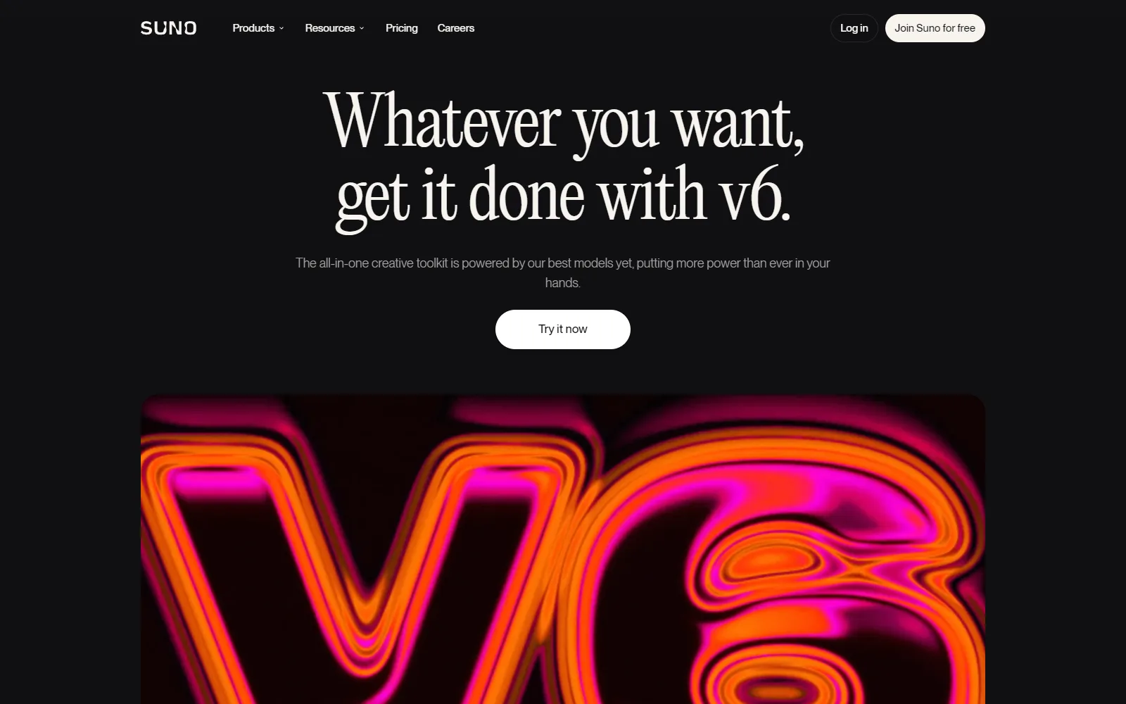 Suno features page
