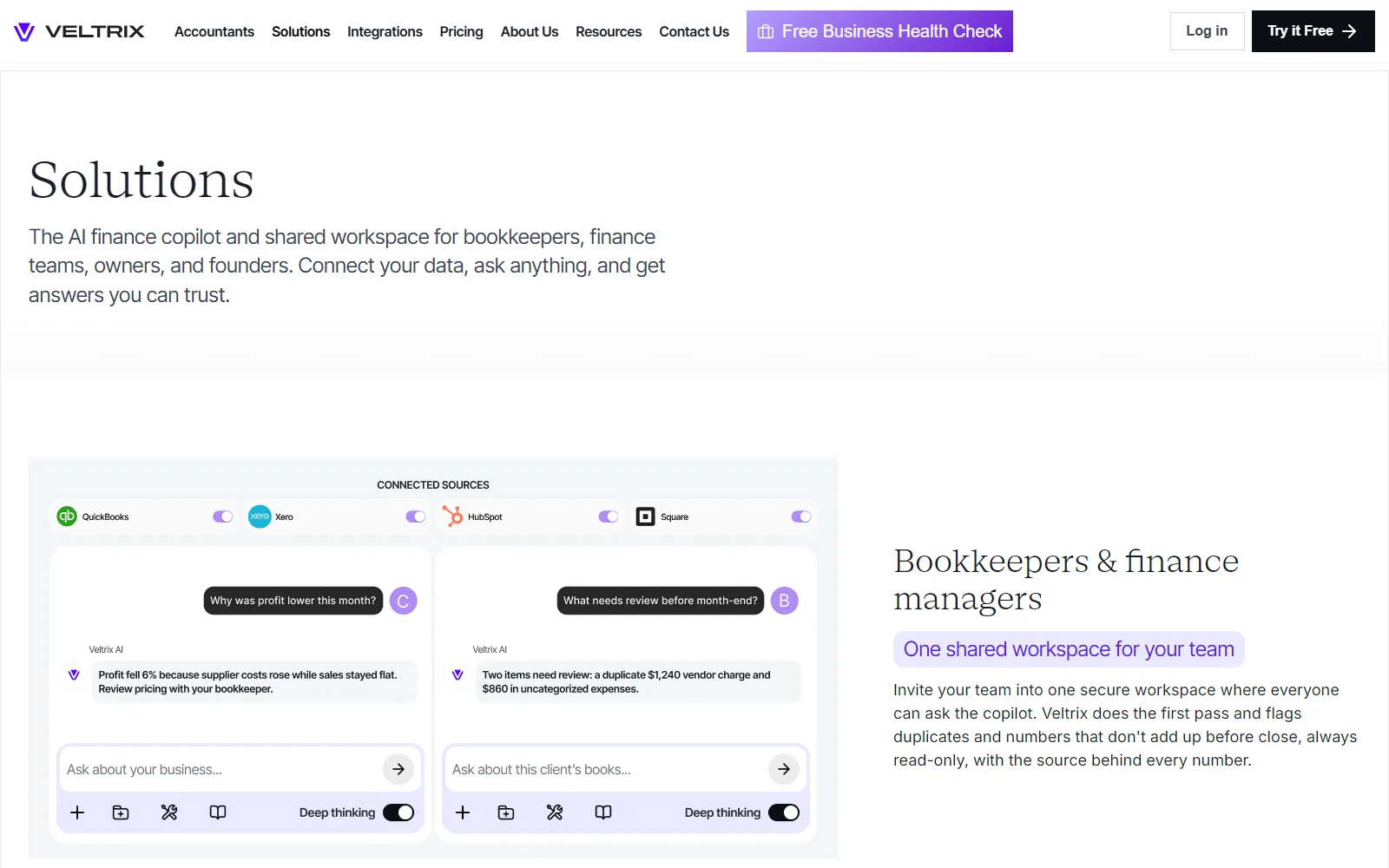 Veltrix use cases page