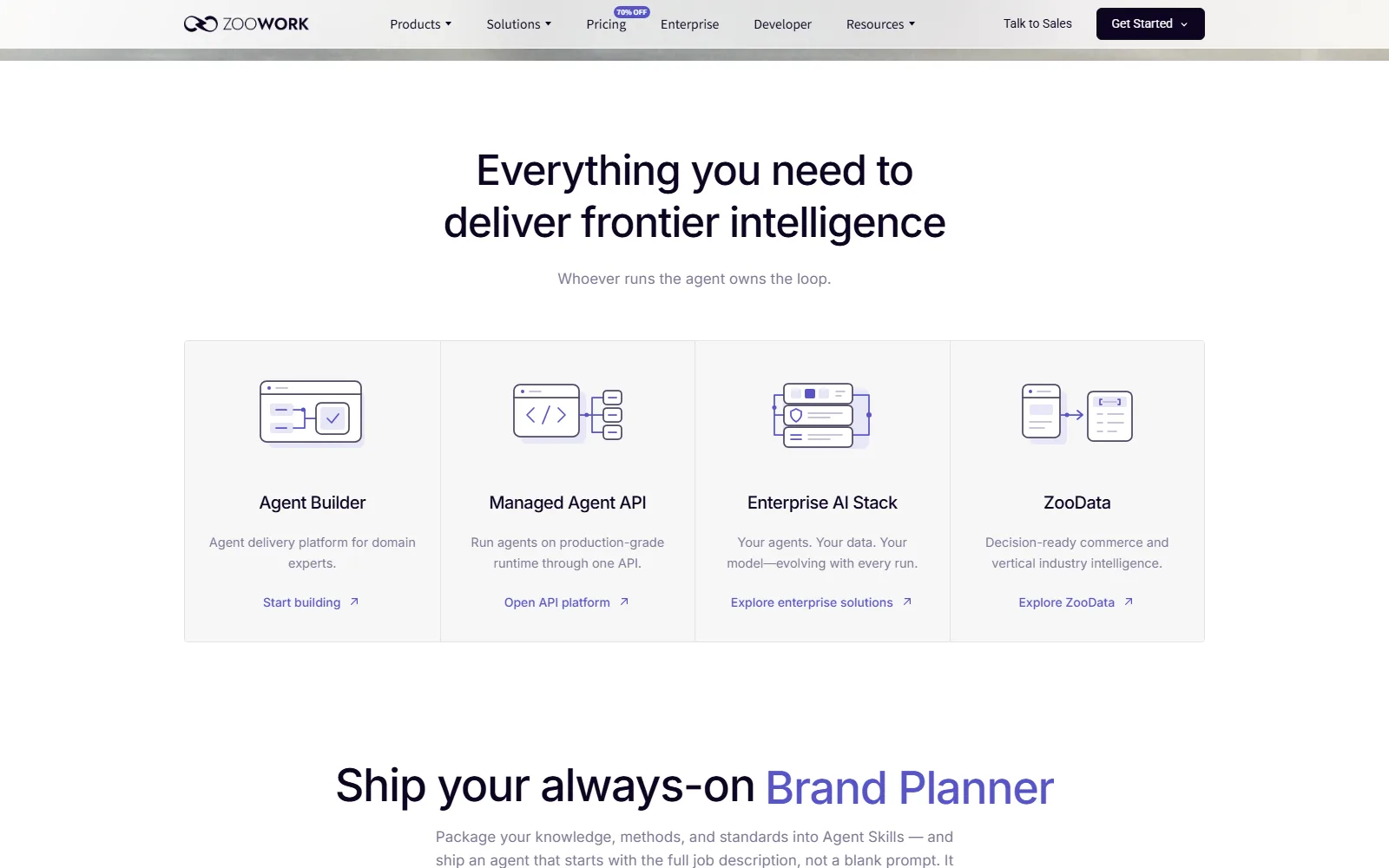 ZooWork features page